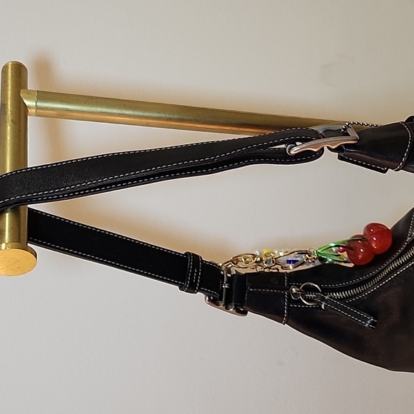 Coach Y2K Legacy Elegant Black Leather Convertible Crossbody Hobo Bag 9566 - Picture 7 of 16